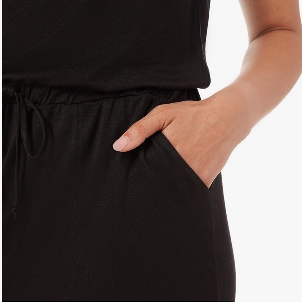 32 DEGREES Dress Size Large Ladies' Soft Lux Short Sleeve Black With Pockets New - Picture 14 of 15